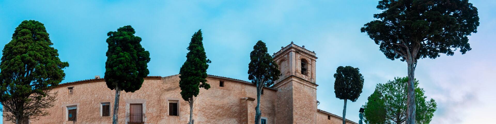 Santo Cristo medieval hermiatge, in Bocairent, Comunidad Valenciana (Spain).