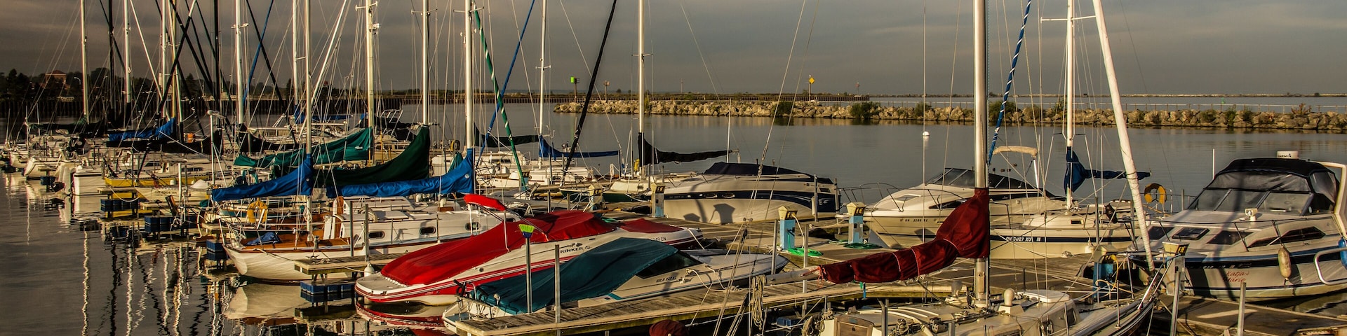 Lorain Harbor on Lake Erie in Ohio