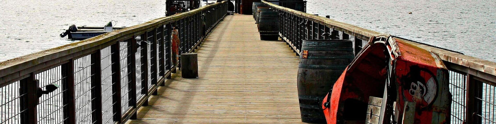 A wonderful place to stop along Highway 1 or after a hike along Point Reyes National Seashore is Nick's Cove. Although it has a fantastic restaurant and bar the best thing really is to head out here to the Boat Shack, cozy up next to the wood burning stove, and dial 112 from the phone inside to have oysters and drinks brought out to you while you enjoy the sunset. The perfect little get away.