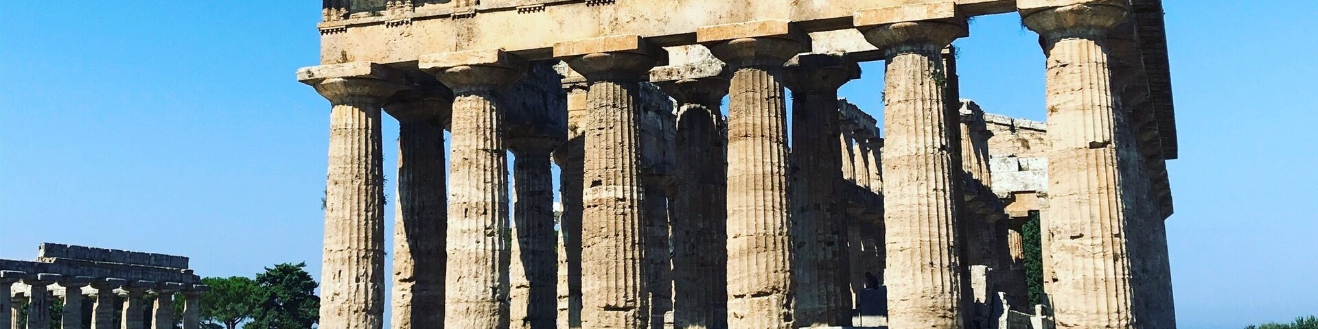 Paestum. Greek temple ruins in Italy.