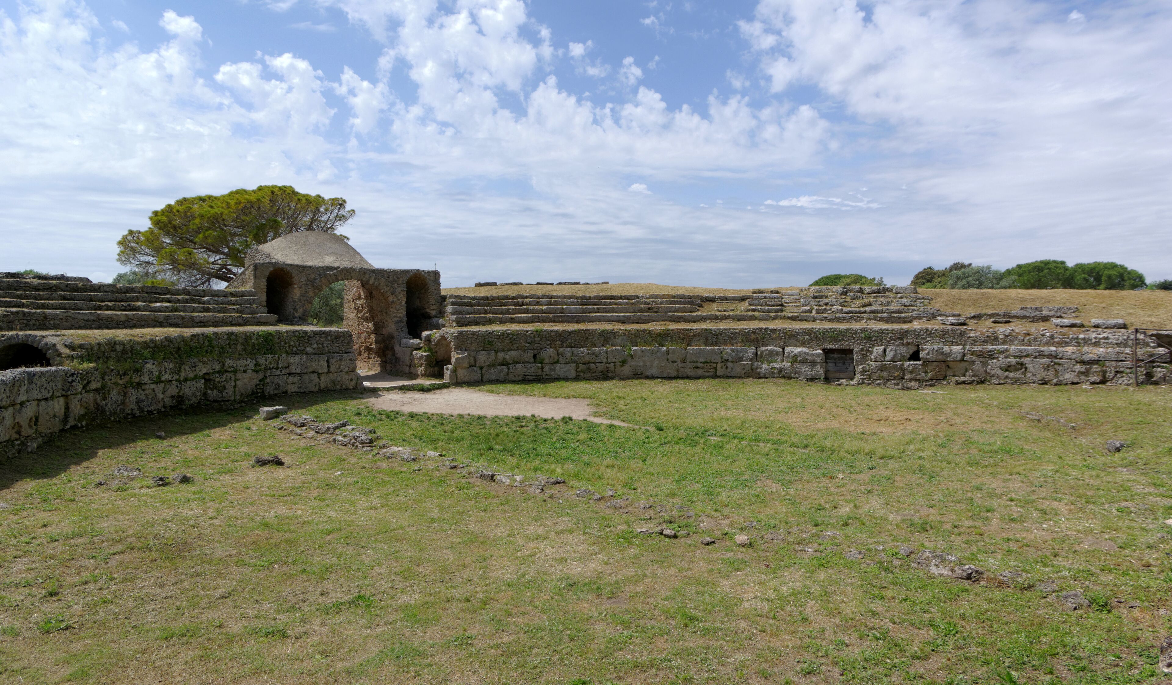 Italy, Paestum, Amphitheatre