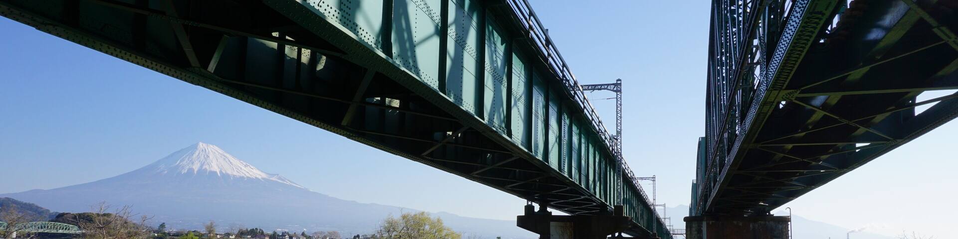 富士川、東海道本線の下