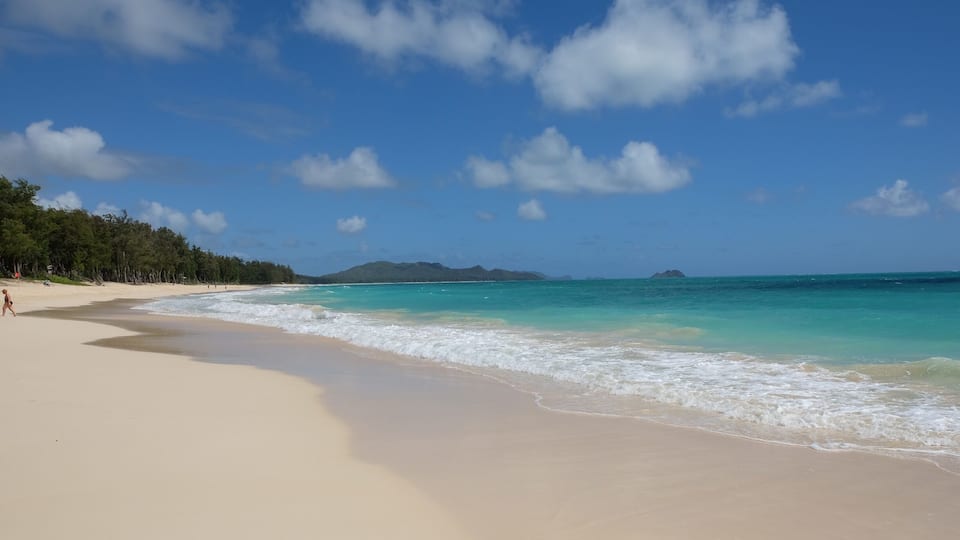 Very beautiful beach in Hawaii, the island of Oahu🌴