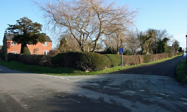 The Road To Haimwood Road junction to Haimwood following the banks of the River Severn.