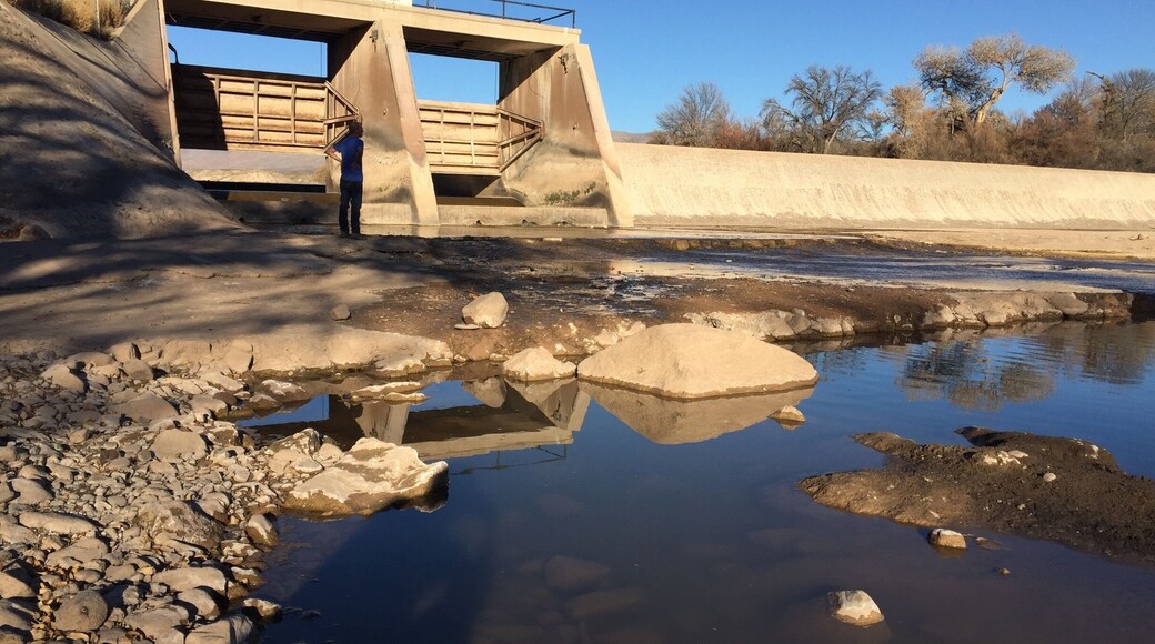 No longer in use, the Percha Dam sits below Caballo Lake largely forgotten and smelling heavily of algae. Itâs upstream replacement has left Percha quiet and lonely with only a handful of visitors who still camp at the adjacent state park.
#Reflections
