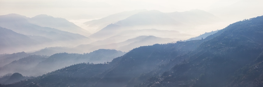 Foggy Landscape, Nagarkot, Nepal