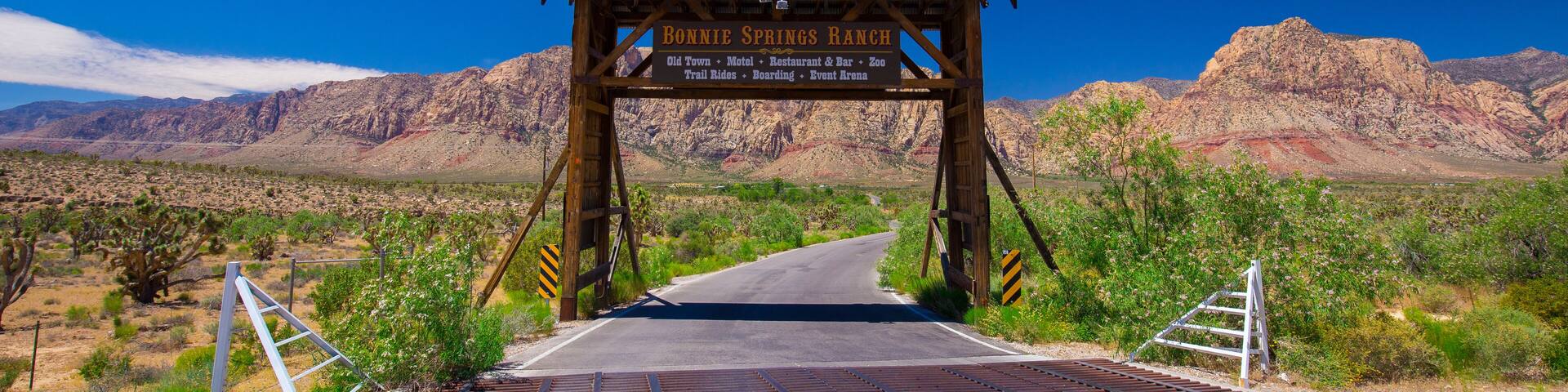 Entrance of Bonnie Springs Ranch. Nevada. USA; Shutterstock ID 654925990; Purchase Order: -