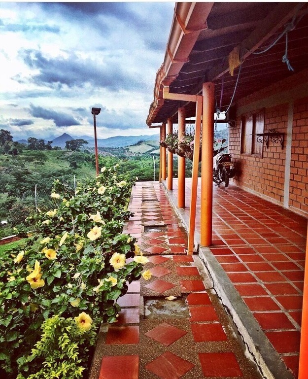 Traditional Colombia home.
