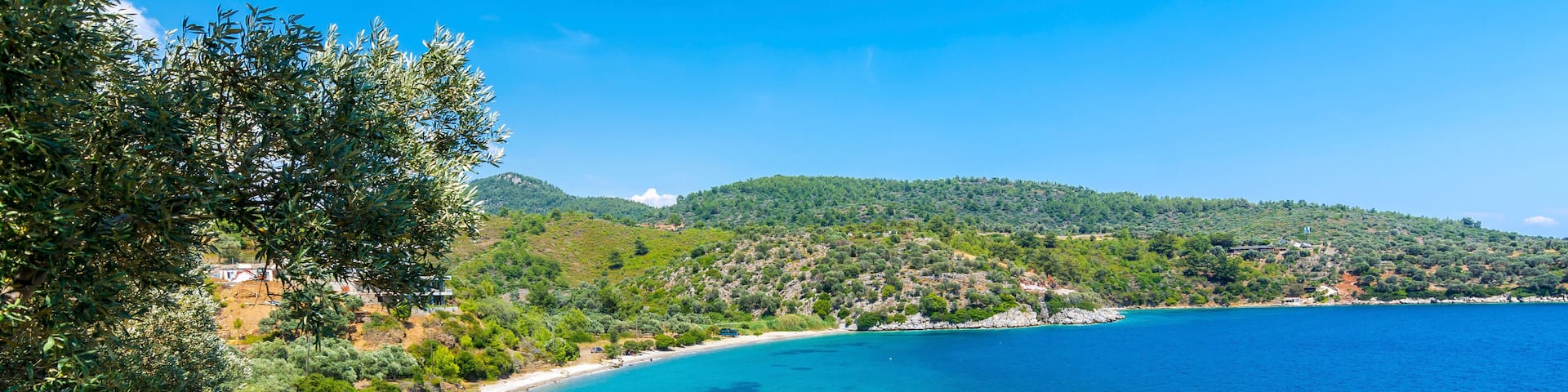 Mazikoy beach view in Bodrum Town of Turkey
