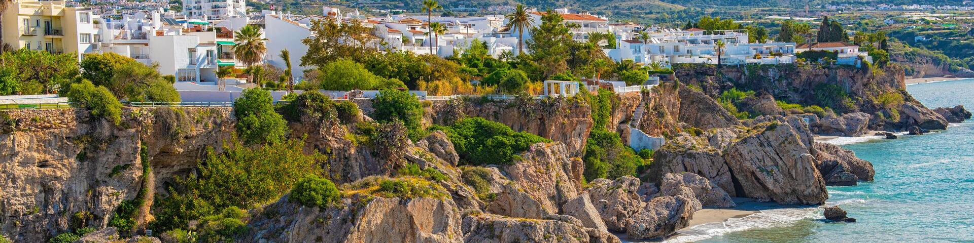 Nice beach in Nerja, Spain