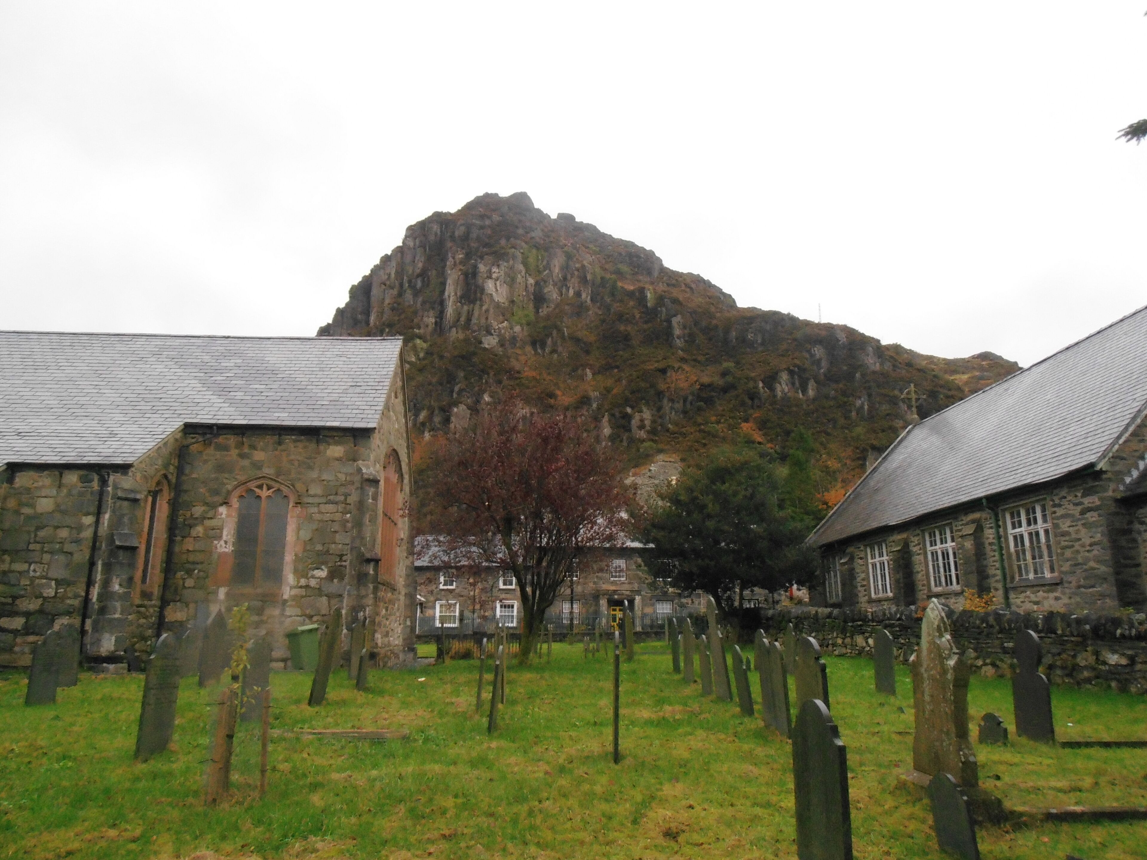 Blaenau Ffestiniog town center, Gwynedd, Wales.