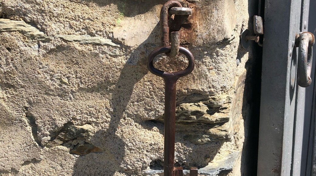 This is the key that opens the church of Saga: Iglesia de Santa Eugenia de Saga.