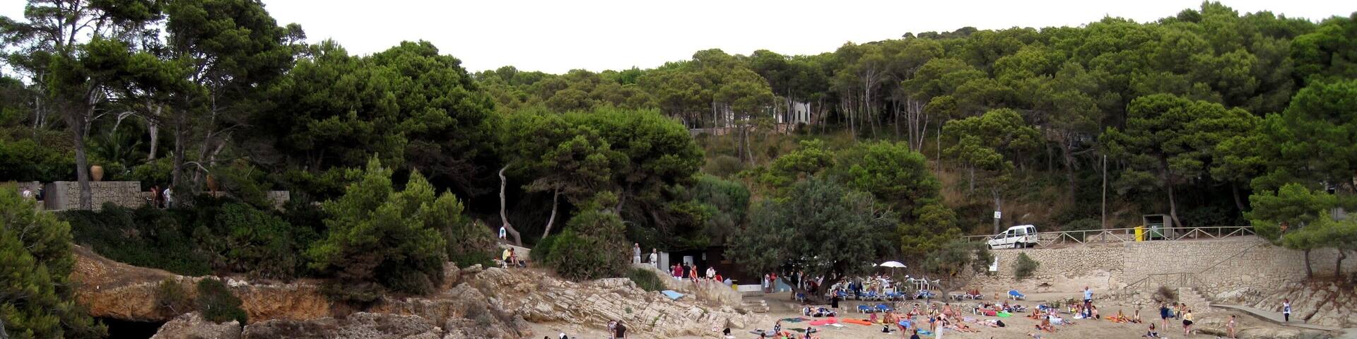 Cala Gat, Bucht bie Cala Rajada, Gemeinde Capdepera, Mallorca, Spanien