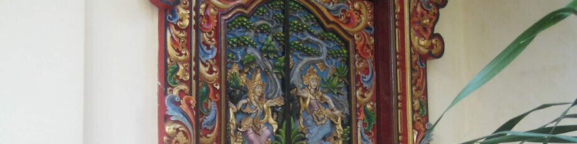 Stumbled upon this beautiful door, on our way to the beach, in Sanur, Bali.