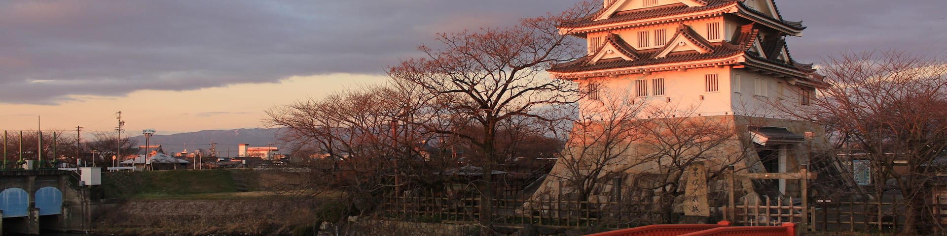 Sunomata Castle in Ōgaki, Gifu prefecture, Japan.
