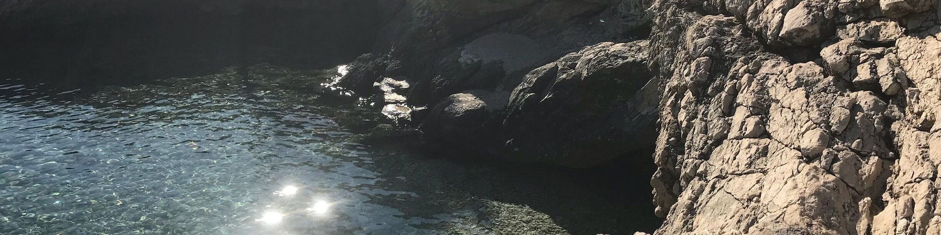 Hard to find between all the houses. But a wonderful an quiet place, especially not in main season