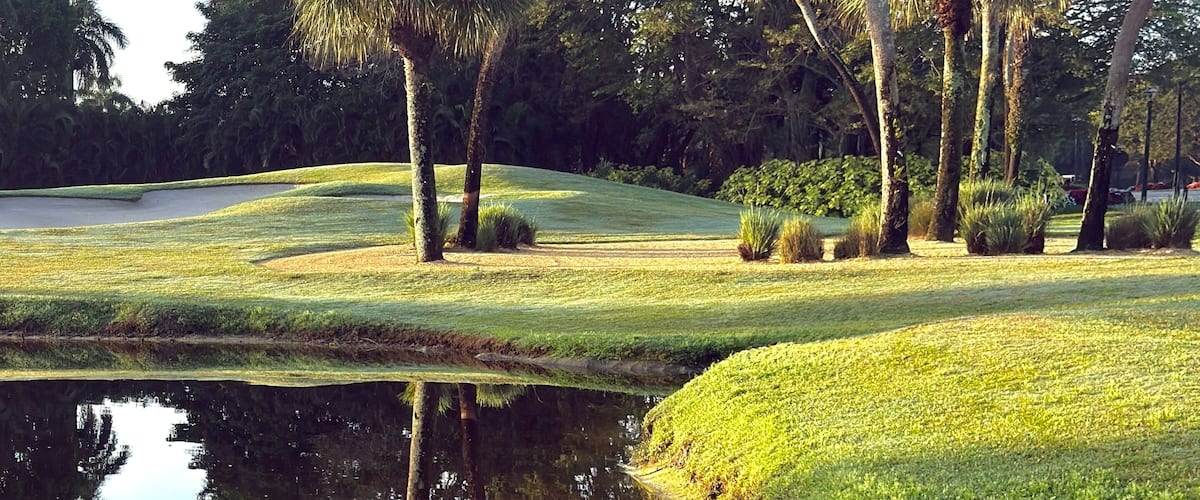 Gorgeous grounds at Boca West.  Golf course, lake, manicured greens.  Perfect for a round of golfing among a scenic, beautifully landscaped background. Robust, exceptional modern luxury amenities.