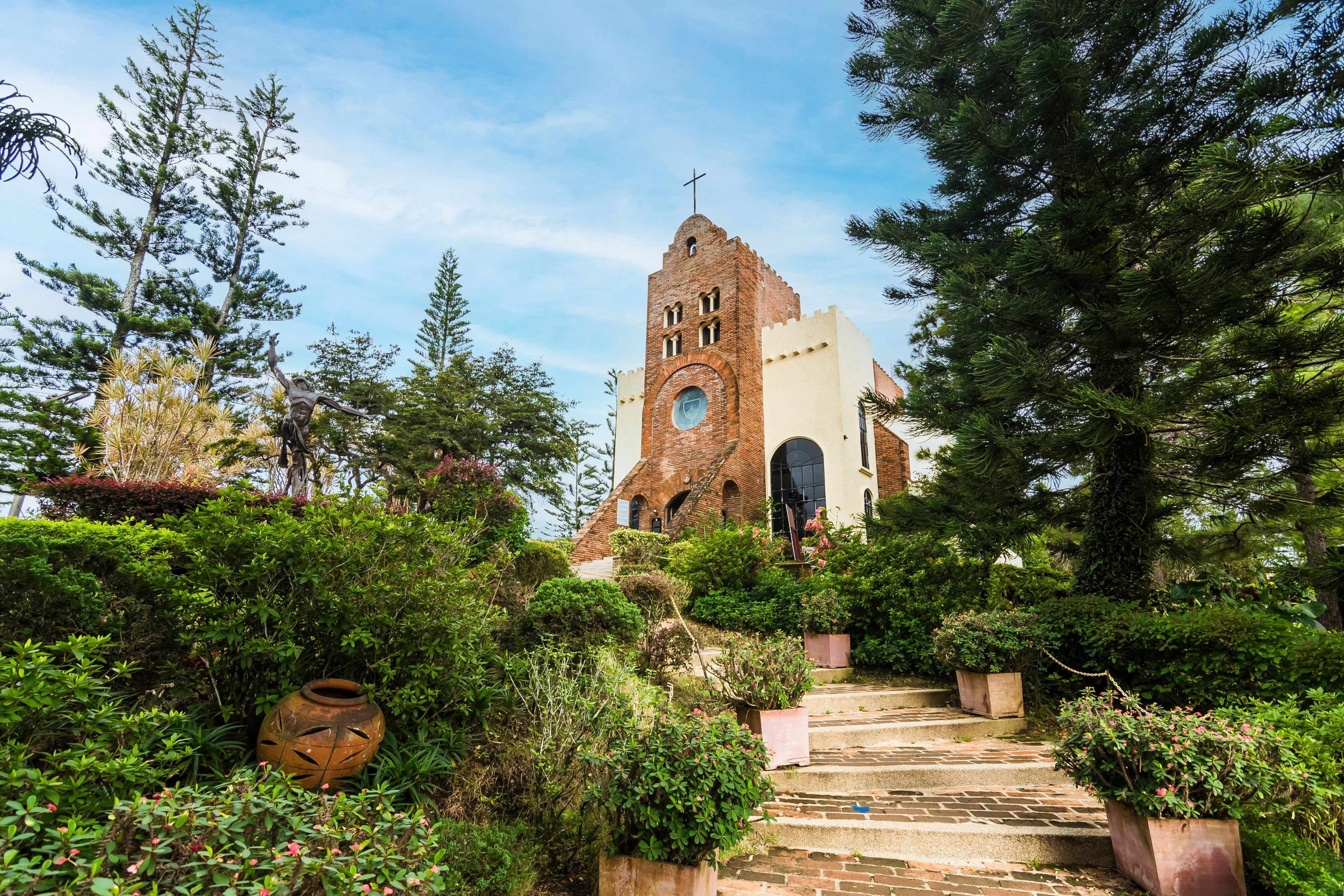 Nasugbu, Batangas, Philippines - Caleruega church, also known as Transfiguration chapel, a popular tourist attraction and wedding venue.