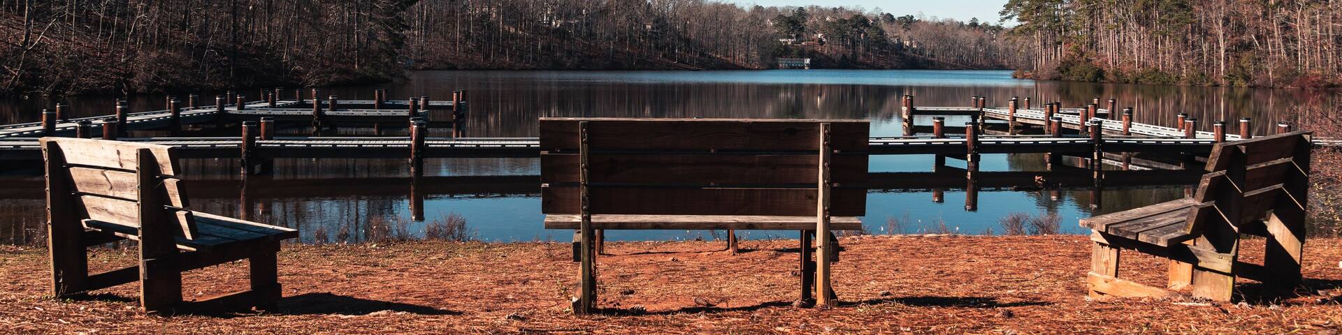 lake view at Georgia peach tree city