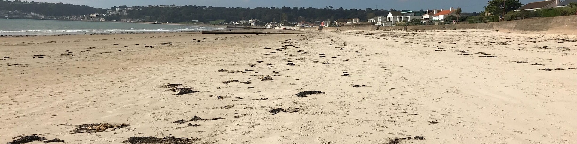 Great beach at low tide.