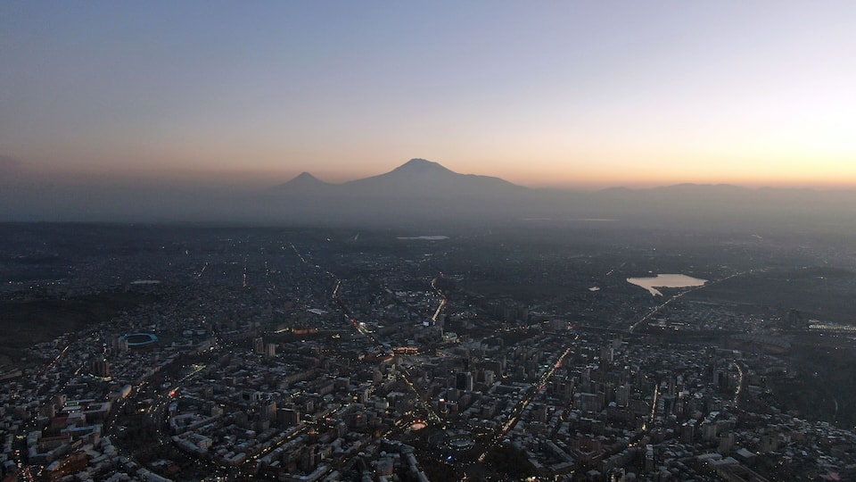 Fascinating view on Yerevan City, Capital of Armenia