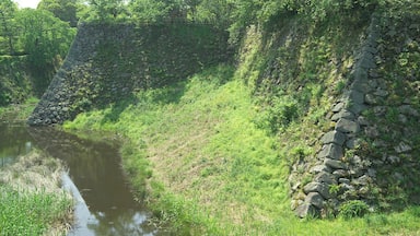 A gate at Kลriyama Castle in the city of Yamatokลriyama, Nara Prefecture, Japan