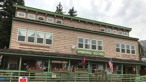 You feel like you're in the middle of nowhere then up comes this outpost where you can grab a snack and use the restroom