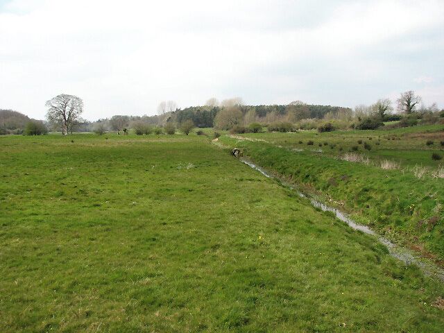 View west across pasture The view was taken from the B1110 (Holt Road).