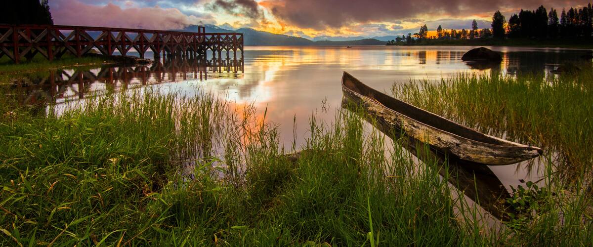 Beautiful Sunset at alahan panjang, Solok, West Sumatra.