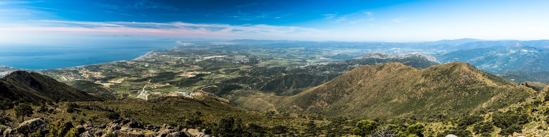 The Strait of Gibraltar from Sierra Bermeja