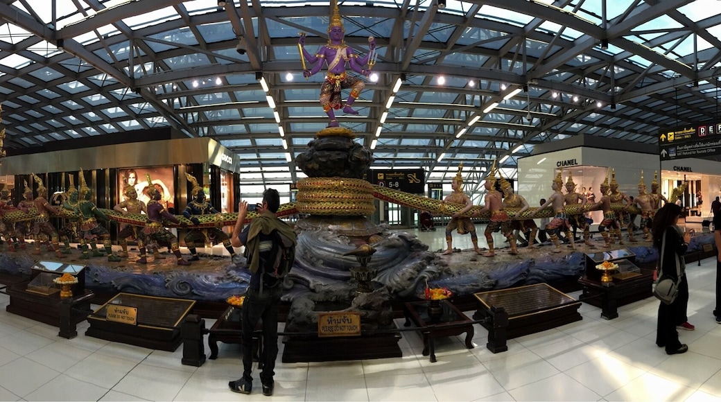 In the middle of the Airport. Amazing work.