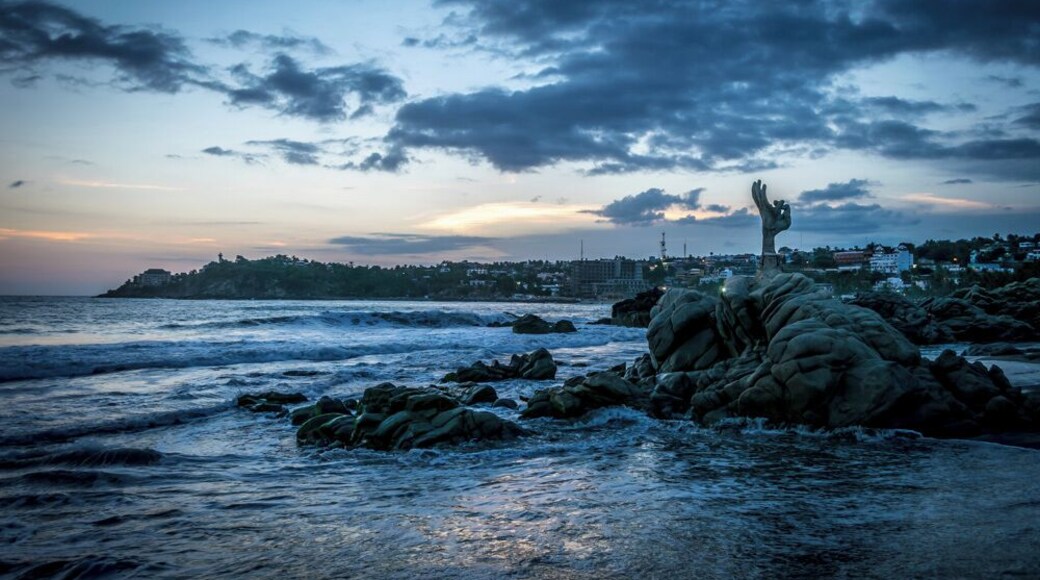 Puerto Escondido, as seen from Zicatela beach.