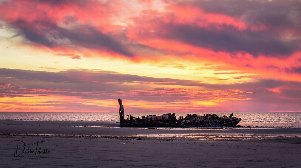 This old shipwreck have been sitting of the coast of New Jersey since the early 70's. When is was brought here it was intended to be turned into are restaurant. Over the years Mother Nature has taken here toll.
#BeachTips #sunset #shipwreck