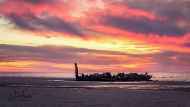 This old shipwreck have been sitting of the coast of New Jersey since the early 70's. When is was brought here it was intended to be turned into are restaurant. Over the years Mother Nature has taken here toll.
#BeachTips #sunset #shipwreck