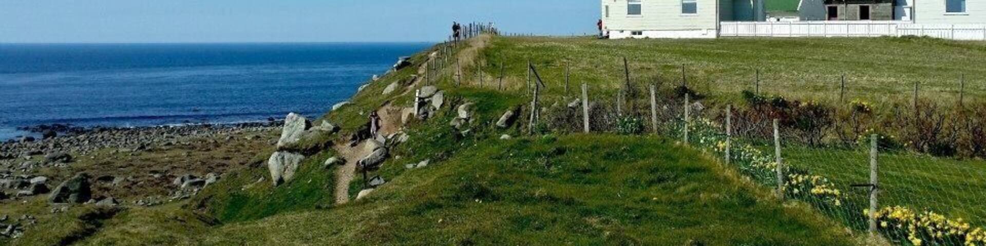 Obrestad Lighthouse overlooking the North Sea, was built in 1873, renovated in 1949 and automated 1991.
In 950 Erik the Red, founder of the first Norse settlement in Greenland was born nearby. Erik the Red was also the father of the famous Viking explorer Leiv Erikson, who was the first European to set foot on the American mainland in 1003.
Great place for a family picnic and sea side walking. Don't miss it if you are around these parts :)