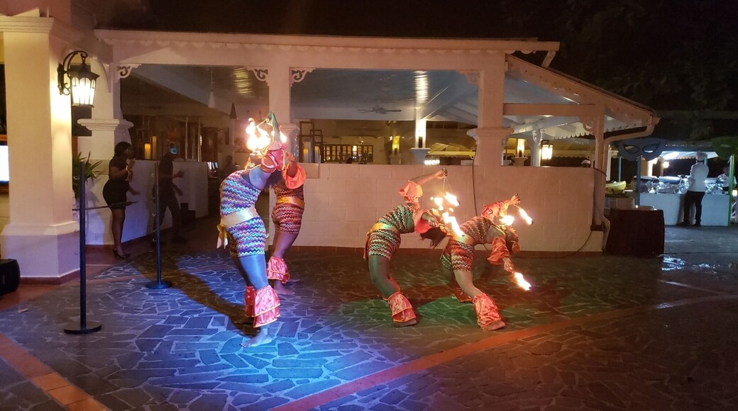 One thing I especially enjoyed while staying here at this resort was that they offered some incredible entertainment. When I was in Jamaica the Resort I stayed at wasn't a Sandals and when I went to the disco they played regular mainstream pop music. I dont travel all this distance to listen to what I can hear and see back home. At Sandals each night consisted of a different performance that is unique such as steel drums demonstration, reggae and jazz singers, fire shows and more. It was incredible and varied which was exactly what I was hoping for.
#SaintLucia #IslandLife #Carribean #WestIndies #Island #Entertainment