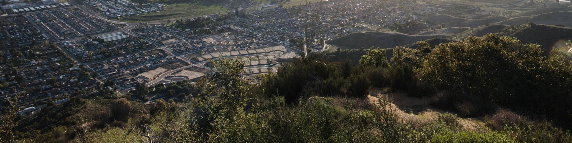 Sunrise view of Lake Elsinore in western Riverside County area of Southern California.