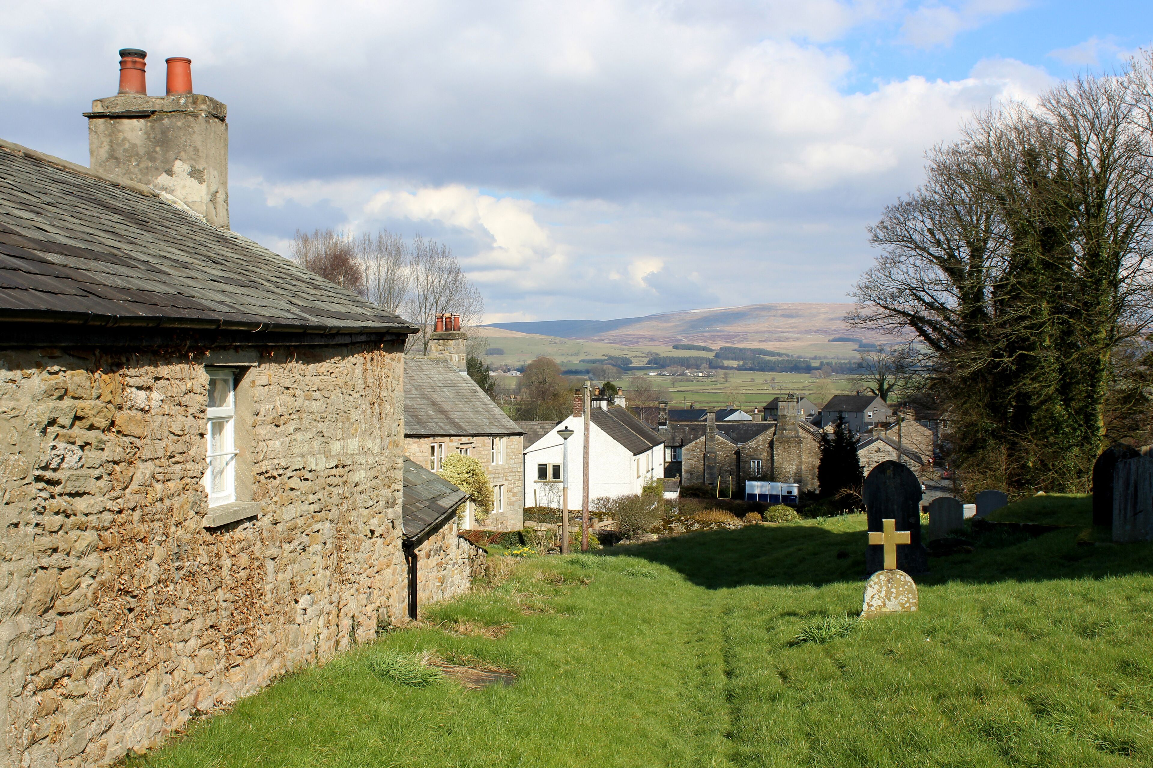 View from the Churchyard in Whittington
