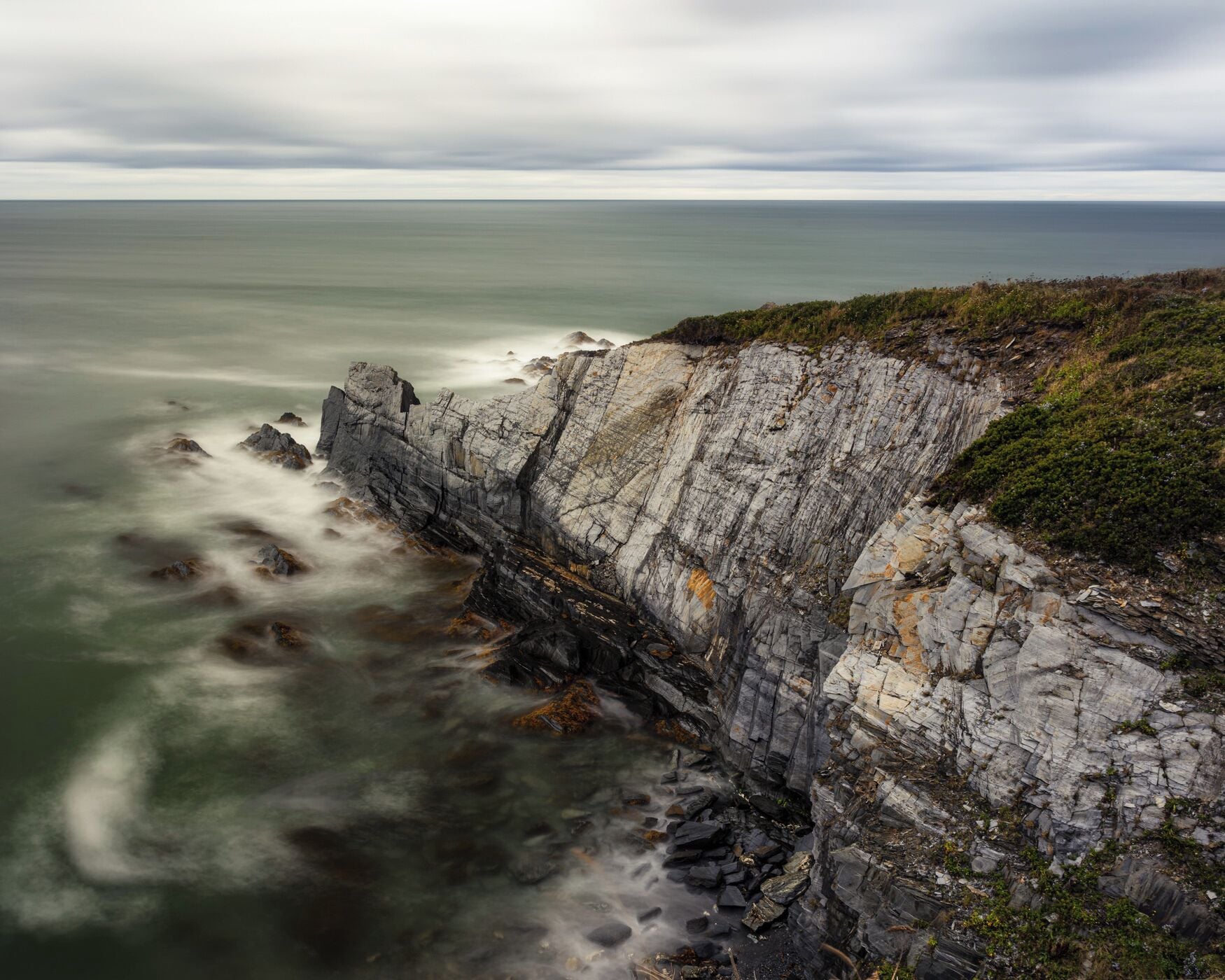Our first full night on the coast was at Cape St. Mary's. To research for this trip I just loaded up Google maps and started looking at every inch of the coast. I saw this beautiful lighthouse and rocky coastline and knew I had to get a long exposure here. The water crashing on the rocks was relentless and beautiful!