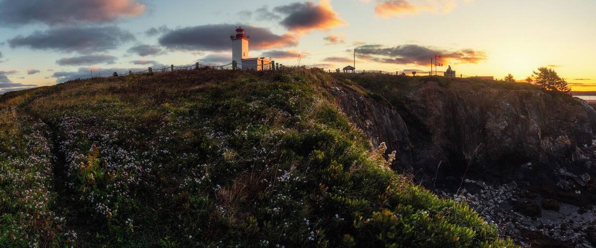 One last one. Morning came and struck the clouds. The lighthouse's duty was done until the night returned.