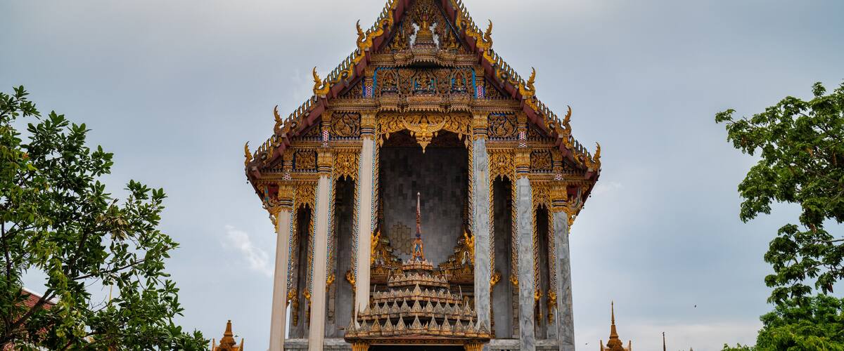 Chorakhe Noi, Bang Sao Thong District, Samut Prakan, 22 May, 2022. Wat Sri Waree Noi. Buddhist temple