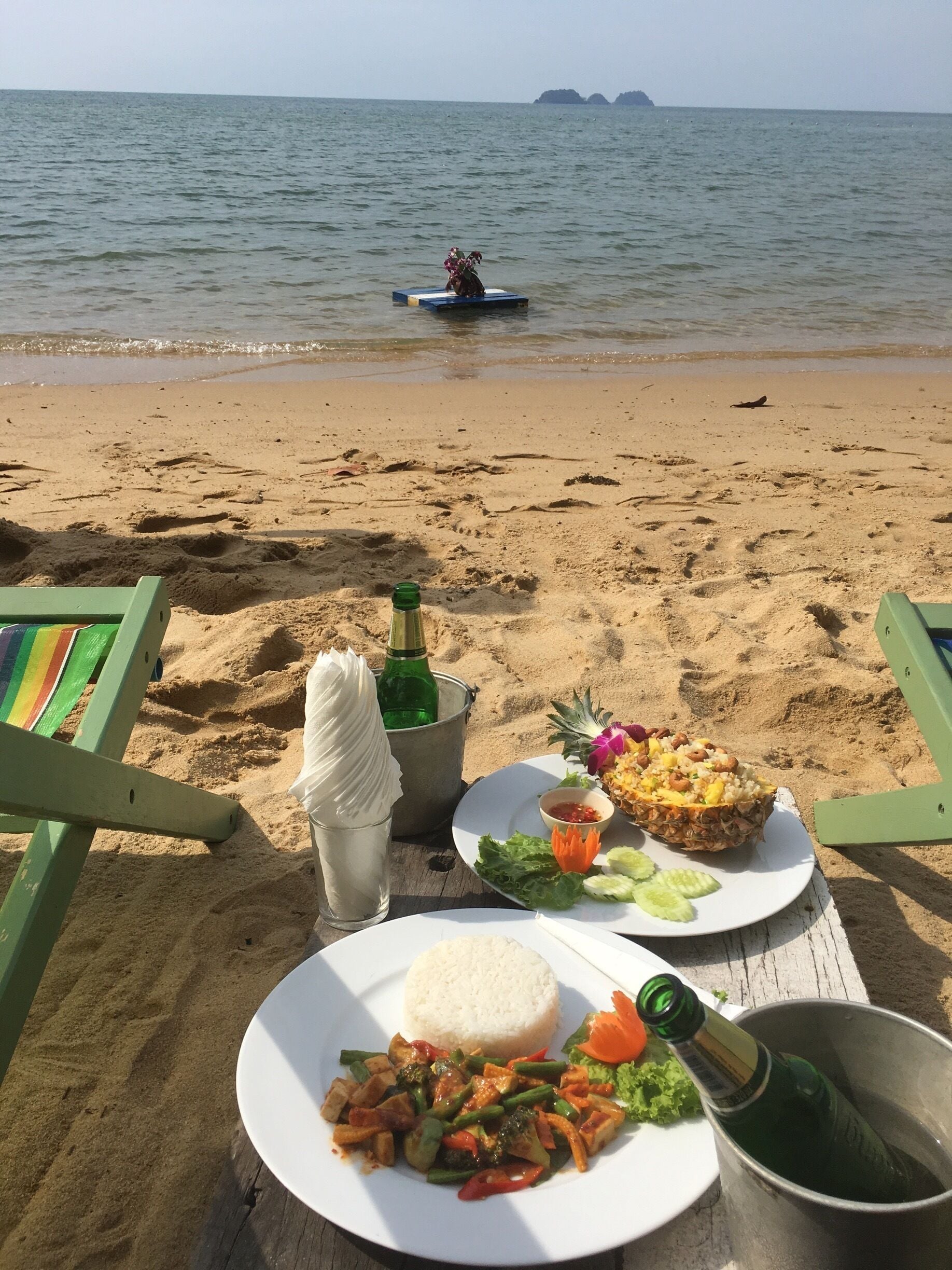 Most amazing quiet beach, and amazing lunch. A little off of the beaten track. Best stir fry red curry vegetables. Yum yum!