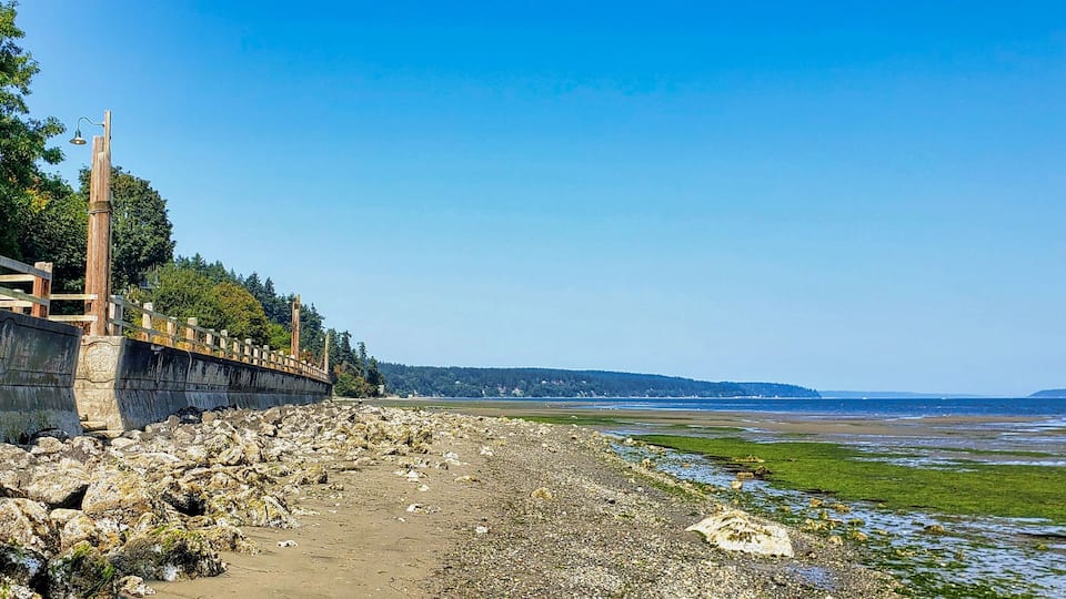 view of the water on whidby island
