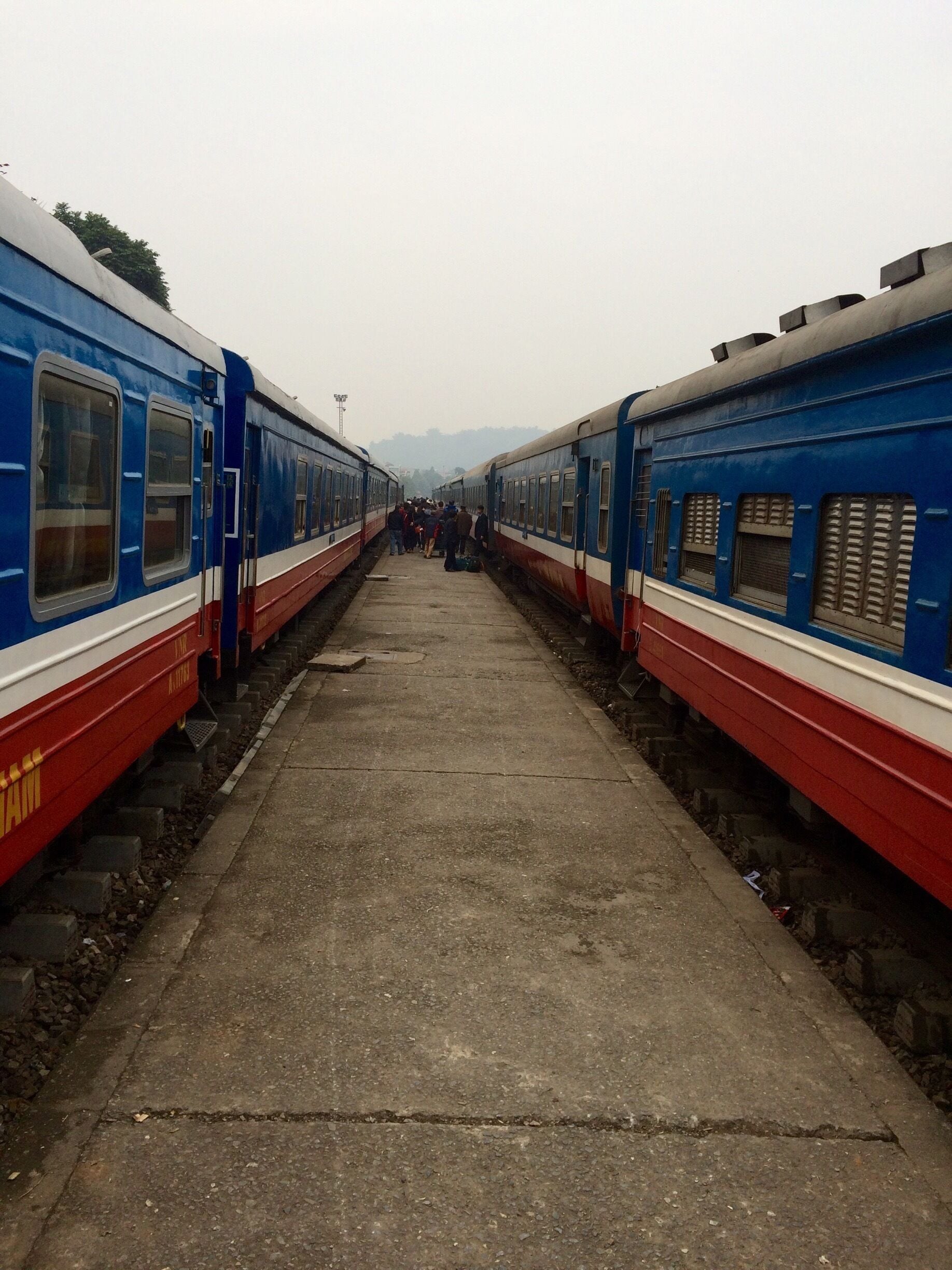When hit Lao Cai by the train eventually