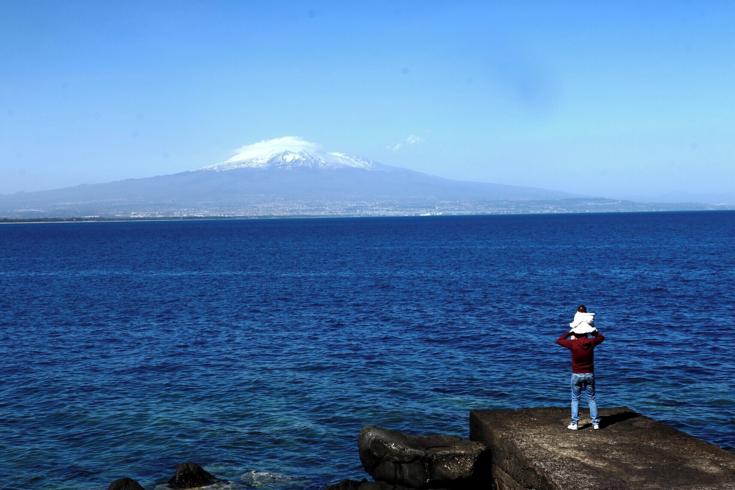 Gulf of Catania view. A coast of 35 km, whose beauty is startling.