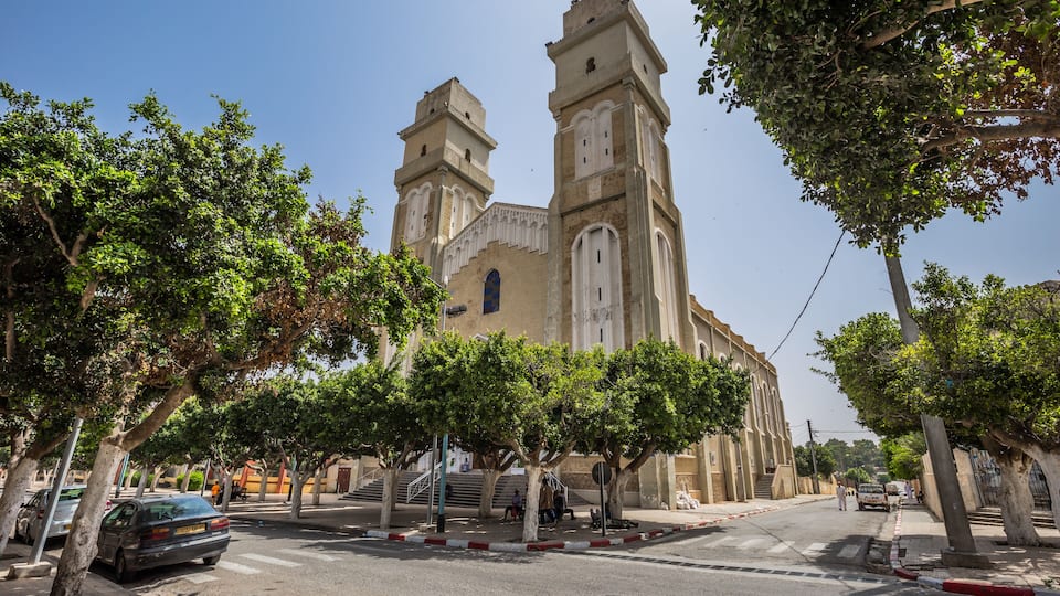 Ain Temouchent - June 02, 2017: Historic center of Ain Temouchent, Algeria