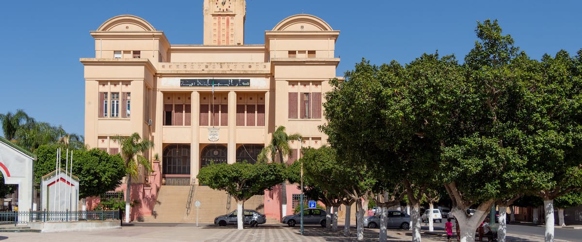 City hall of the town of Aïn Témouchent, Algeria. English : Ain Temouchent.