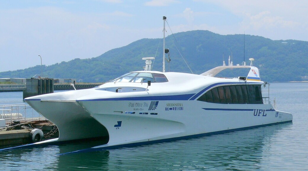 "Sun Olive Sea" at Kusakabe port(Kagawa Prefecture, Japan).