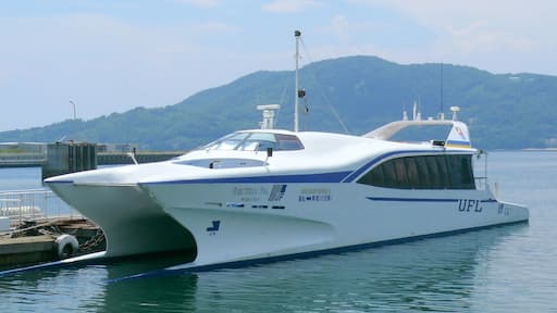 "Sun Olive Sea" at Kusakabe port(Kagawa Prefecture, Japan).