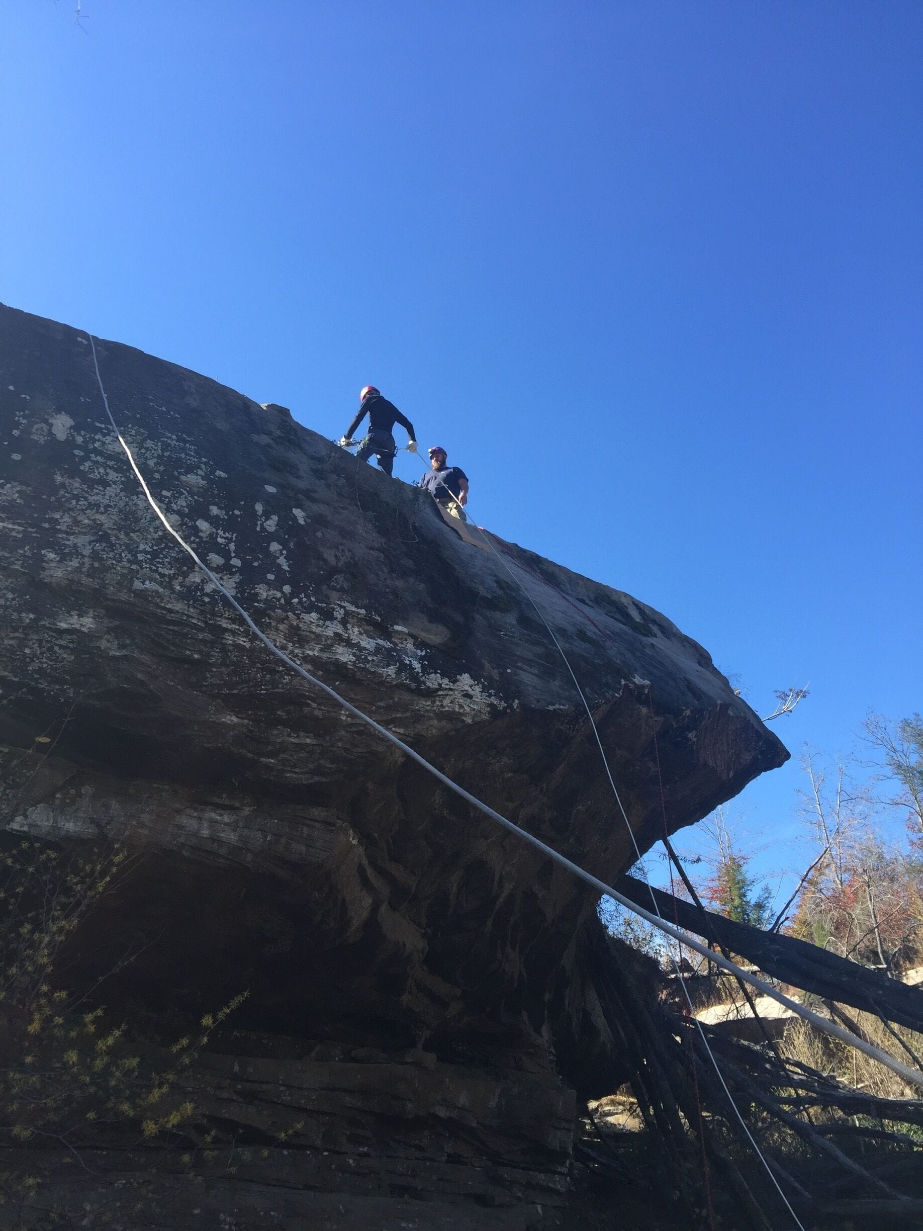Having fun with our Boy Scouts at Daniel Boone State park. 